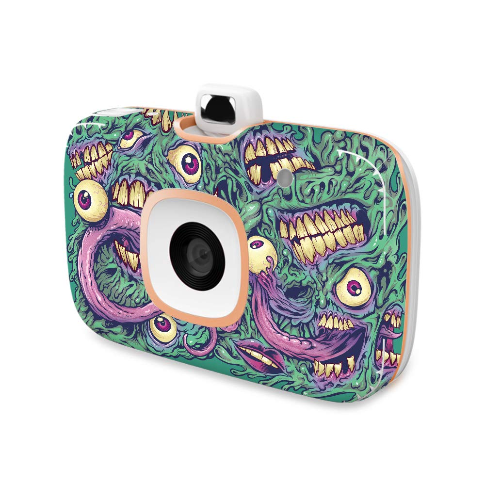 MightySkins Vinyl Decal Wrap Cover for HP Sprocket 2-in-1 Photo Printer - Protective Durable Skin with Eyes & Teeth Design | Easy to Apply & Remove | Made in USA | Perfect for Home, Office & Travel Use