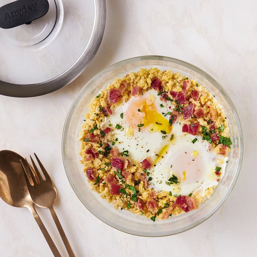 Organic Paleo Breakfast Grits - Gluten-Free, Non-GMO Stone Ground Cornmeal - Quick & Healthy Morning Meal for Keto, Whole30 & Low-Carb Diets - Perfect for Busy Weekdays, Camping & Meal Prep