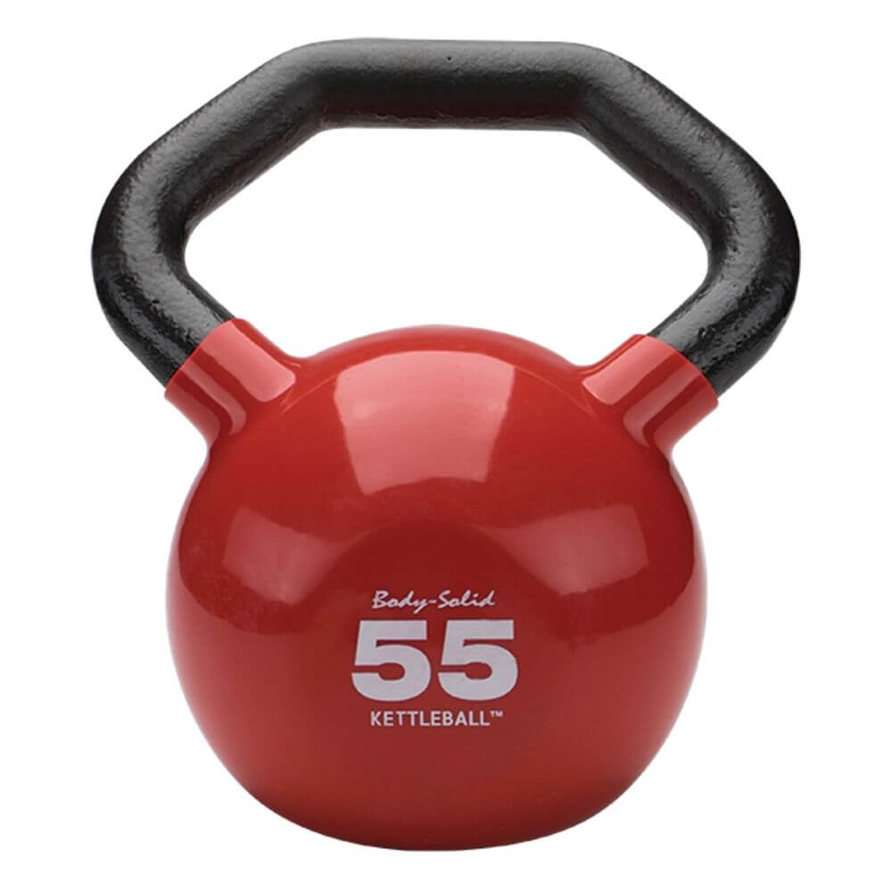 Body Solid Vinyl Dipped Kettlebells KBL - Durable Home Gym Equipment for Strength Training, Weightlifting & CrossFit Workouts | Perfect for Home Fitness, Garage Gyms & Functional Training
