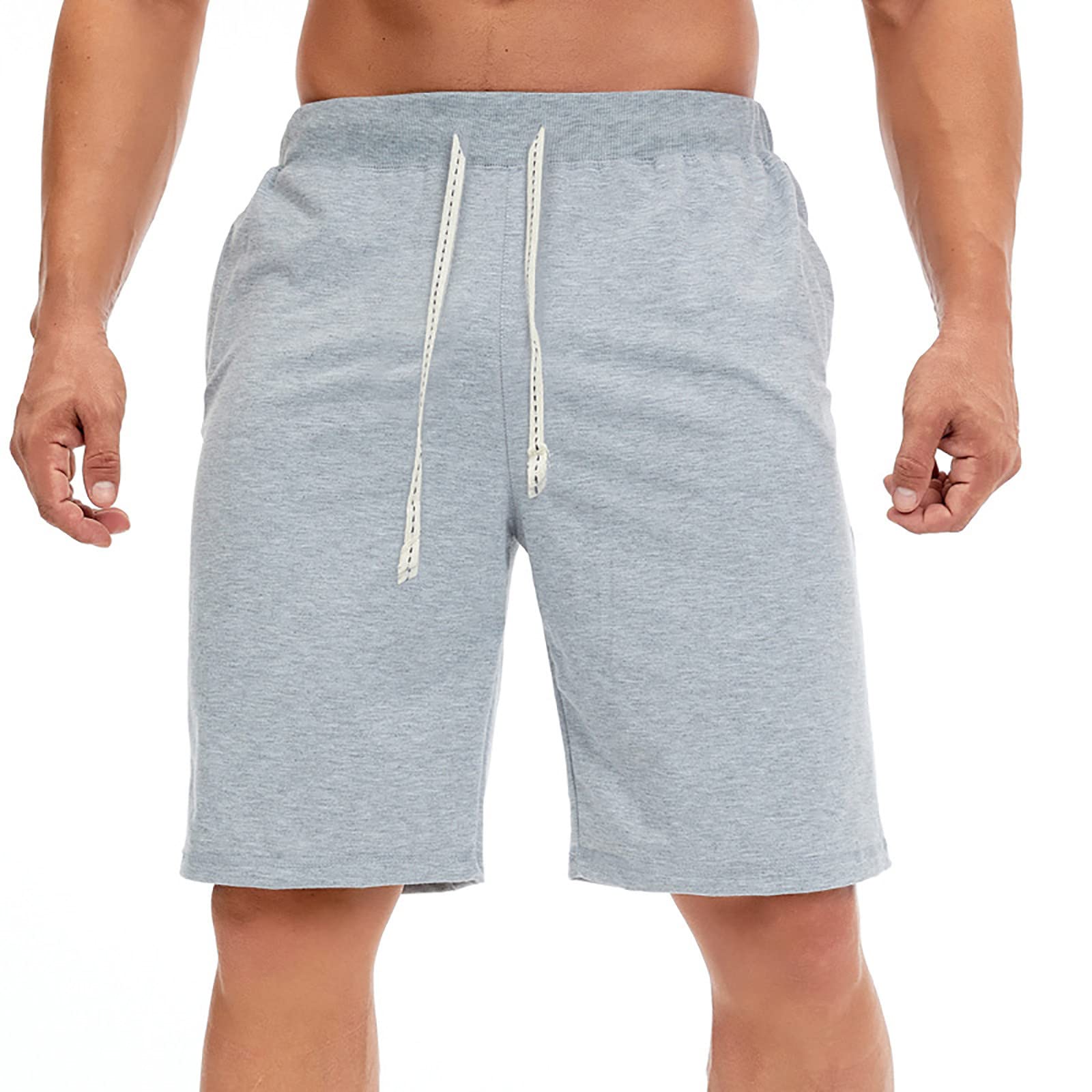 Men's Lounge Tech Jogger Shorts with Zipper Pockets - Performance Athletic Activewear Running Shorts for Gym, Workout & Casual Wear