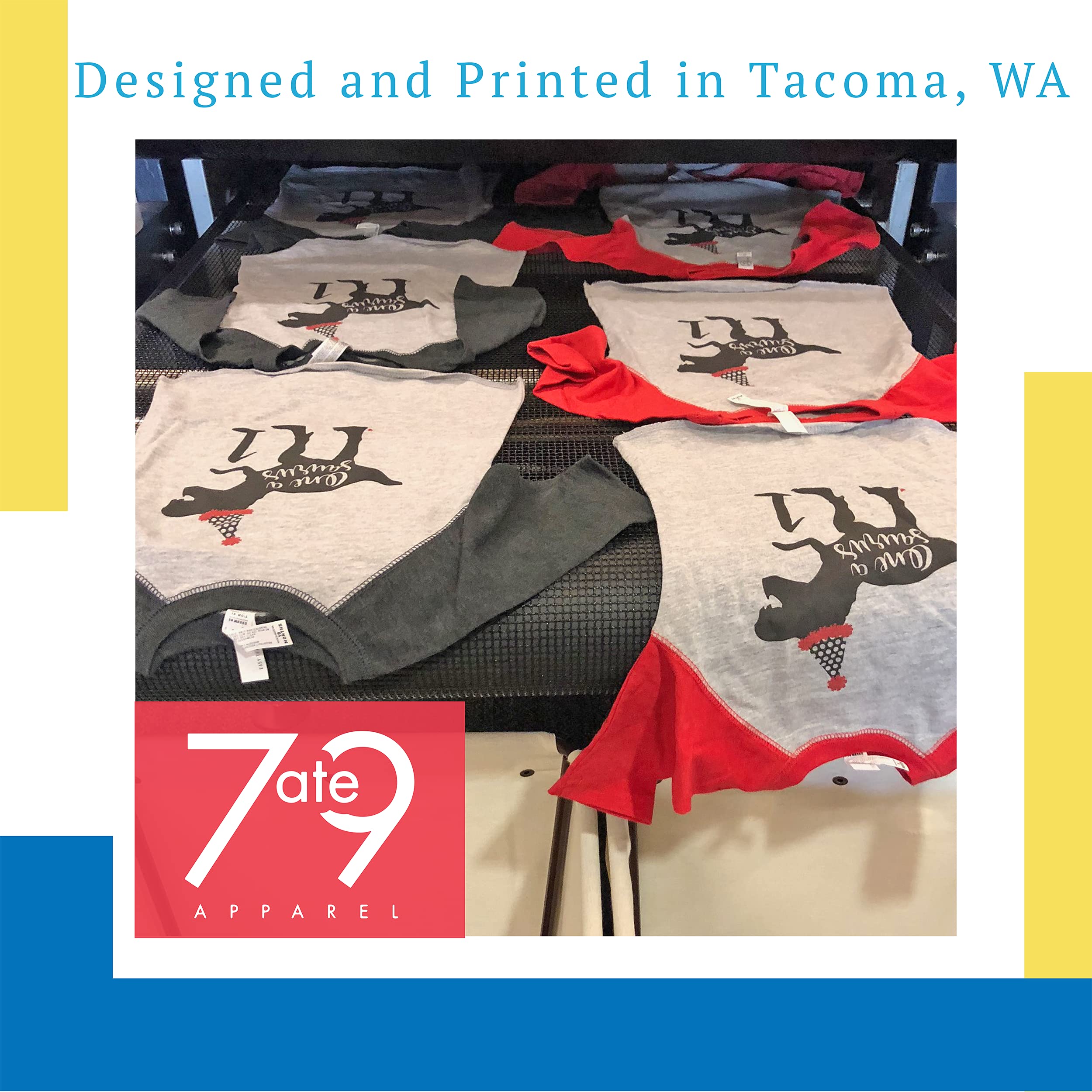 7 Ate 9 Apparel Kids Preschool Raglan Tee - Comfortable Short Sleeve T-Shirt for Toddlers & Children - Perfect for School, Playdates & Everyday Wear