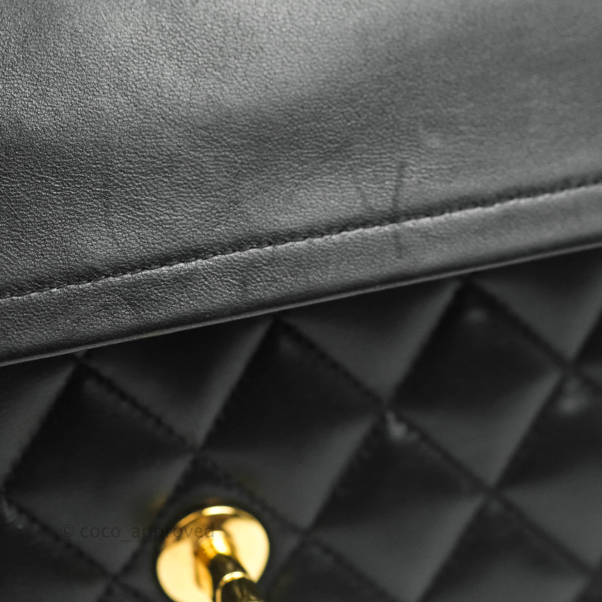 Chanel Classic Medium Double Flap Bag Black Lambskin Leather with Gold Hardware - Luxury Handbag for Women, Perfect for Evening Events & Special Occasions