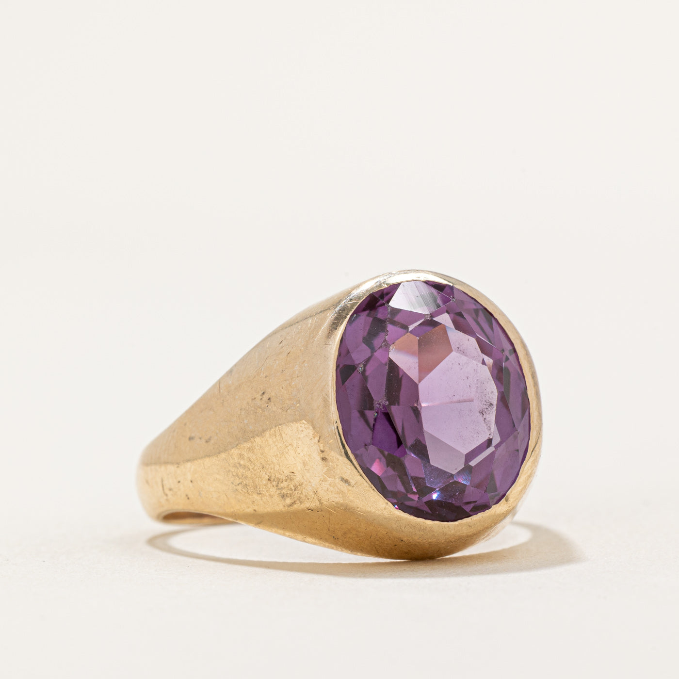 7.60ct Synthetic Color Change Sapphire Cocktail Ring - Size 11 | Elegant Evening Wear & Special Occasion Jewelry