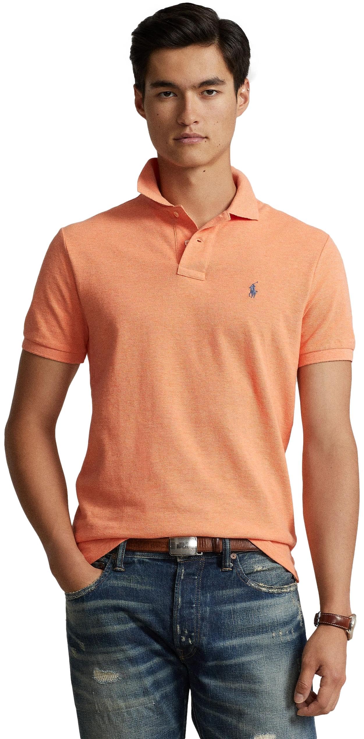 POLO RALPH LAUREN Men's Classic Fit Polo Shirt - Breathable Cotton, Slim Fit, Casual & Office Wear - Perfect for Golf, Business Meetings & Weekend Outings