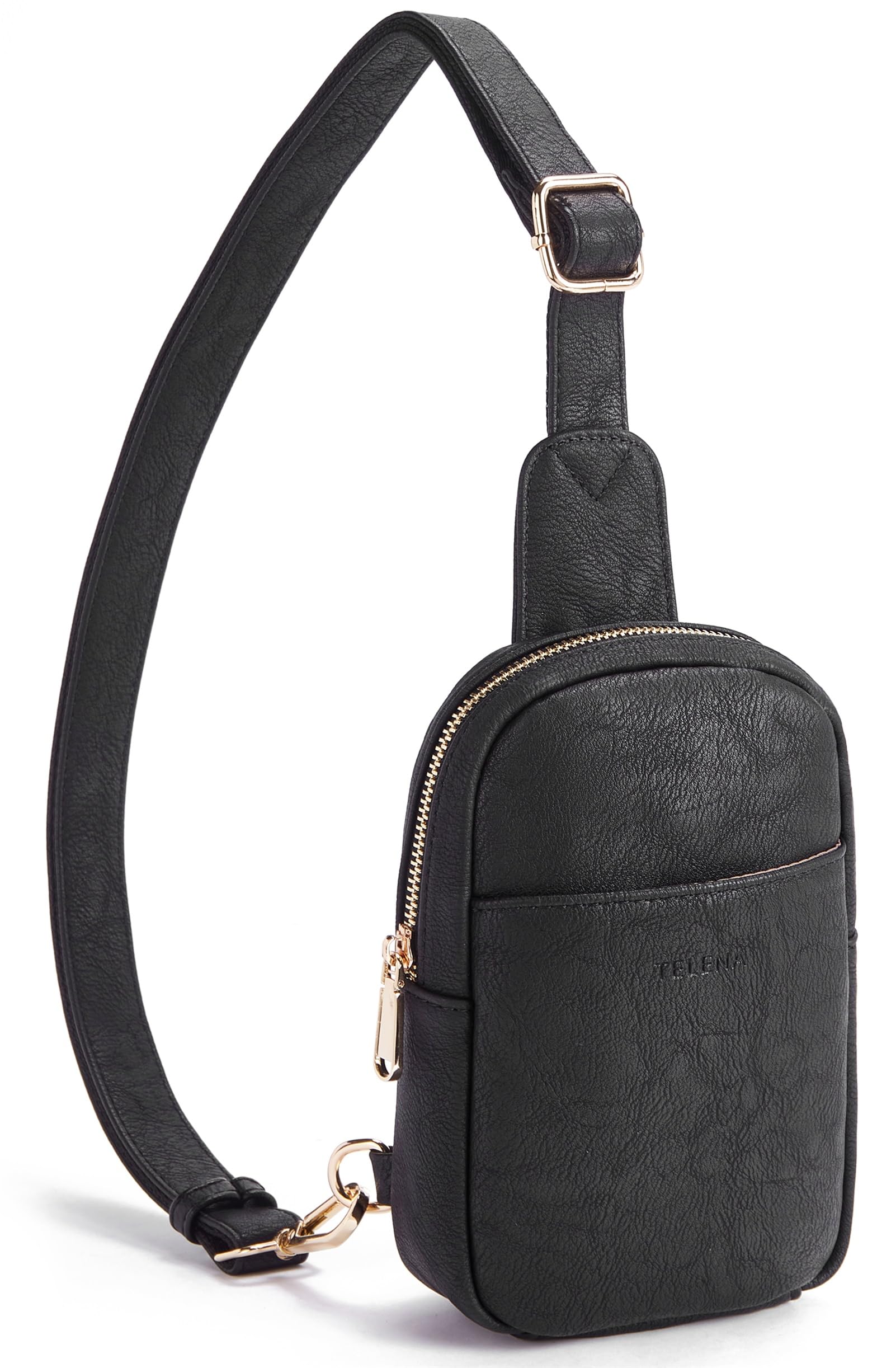 Telena Women's Crossbody Sling Bag - PU Leather Shoulder Bag & Small Casual Daypack for Everyday Use, Travel, Work & Shopping