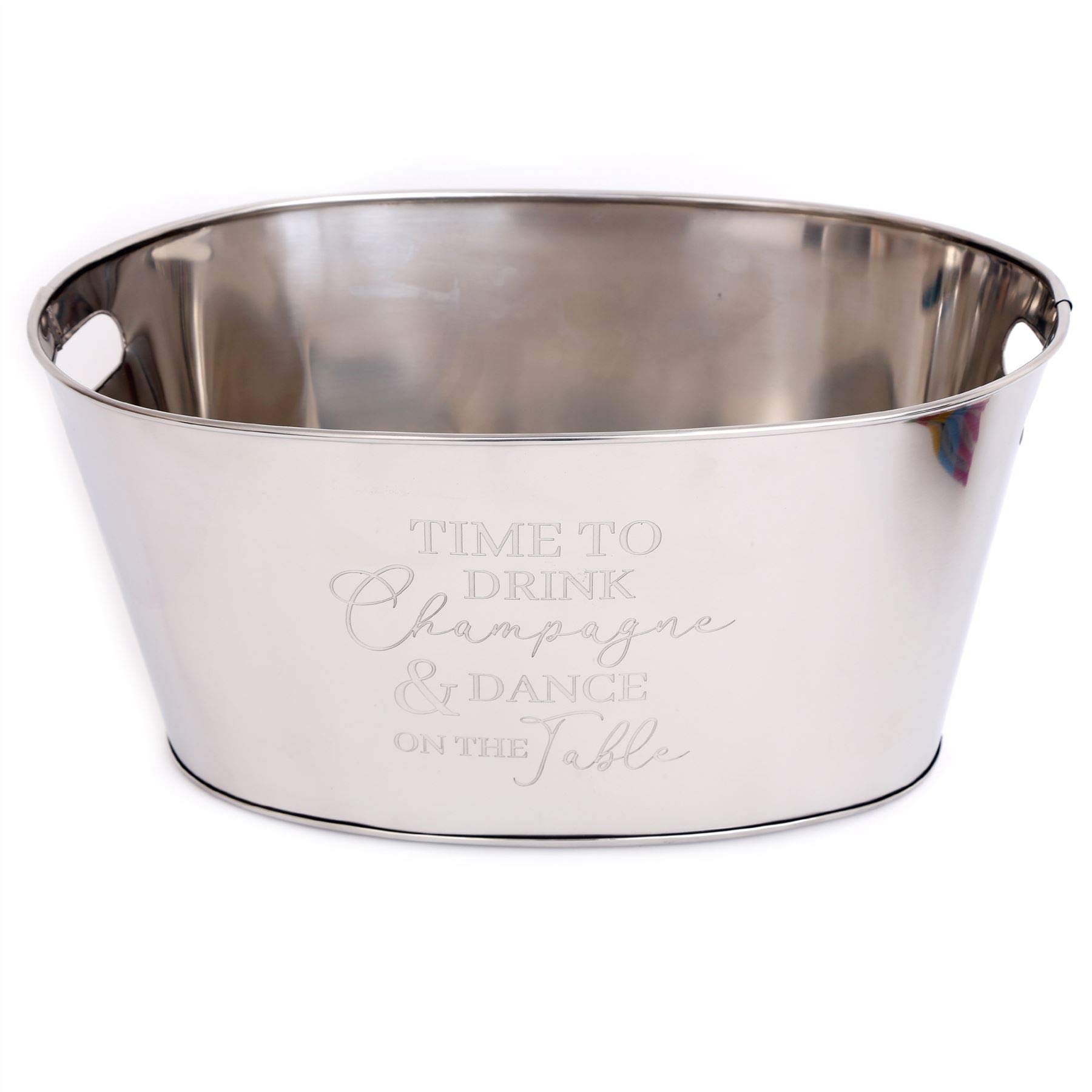 Premium Stainless Steel Champagne Cooler & Wine Chiller - Elegant Silver Ice Bucket for Wine, Sparkling Drinks & Beverages | Perfect for Parties, Weddings, and Home Entertaining