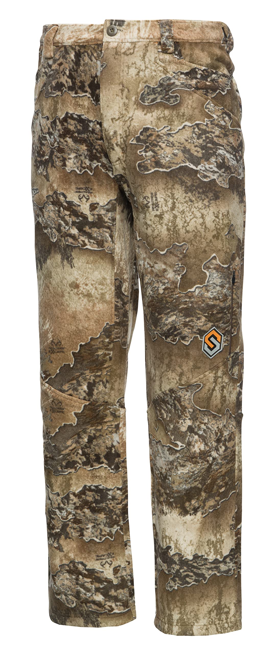 ScentLok Midweight Fleece Scent Control Hunting Pants for Men - Stealth Camo Design for Deer & Turkey Hunting | Warm & Odor-Eliminating Base Layer for Cold Weather Hunting Gear