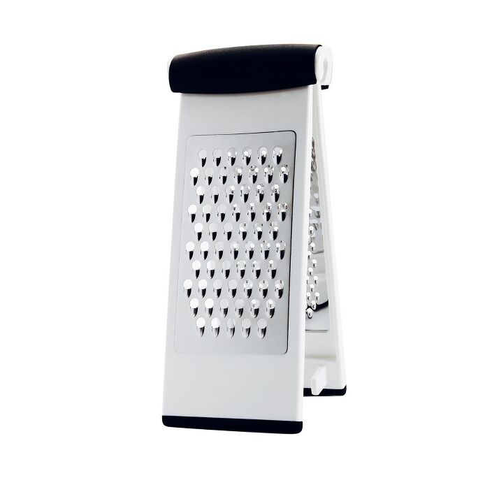 OXO Good Grips Multi Grater - 4-Sided Stainless Steel Cheese & Vegetable Grater for Kitchen - Perfect for Shredding, Grating & Slicing Cheese, Vegetables & Fruits