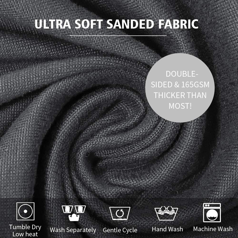 Stretchable Solid Grey Chair Seat Covers with Ties - 4 Pack Dining Room & Kitchen Chair Protectors - Perfect for Home, Office, and Restaurant Use