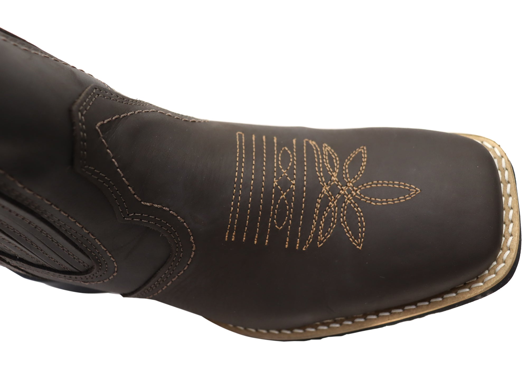 D Milton Ace Men's Leather Comfortable Western Cowboy Chelsea Boots - Stylish & Durable for Country Rides, Outdoor Events & Casual Wear