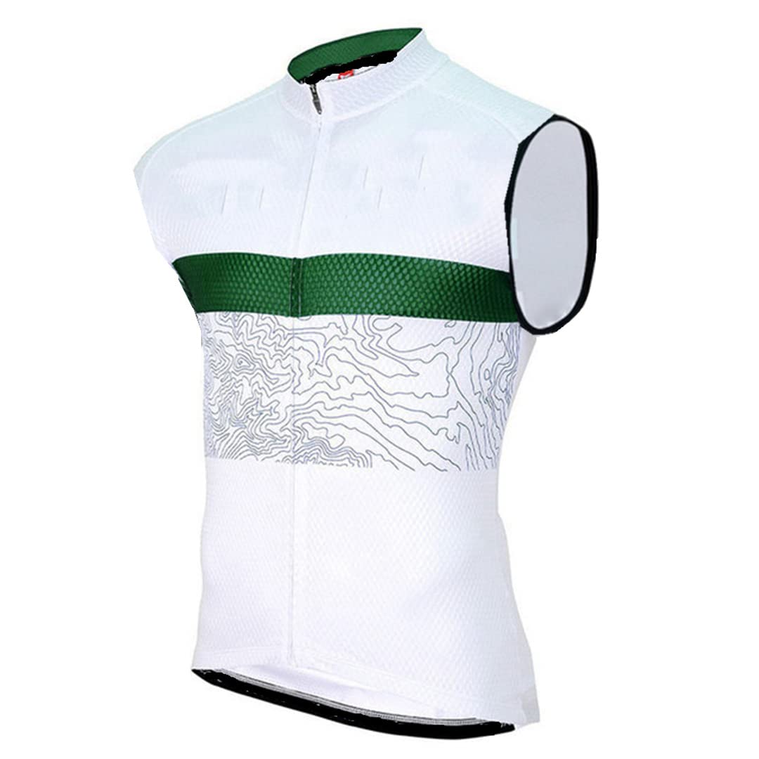 Men's Quick-Dry Cycling Vest - Breathable Sleeveless Mountain Bike Jersey with Zipper | Perfect for Road Biking, Mountain Trails & Outdoor Sports Activities