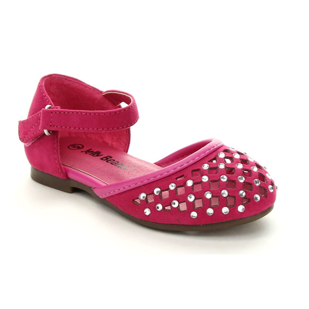 Capano Toddler Girls Rhinestone Sandals Fuchsia Size 8 - Perfect for Parties & Play