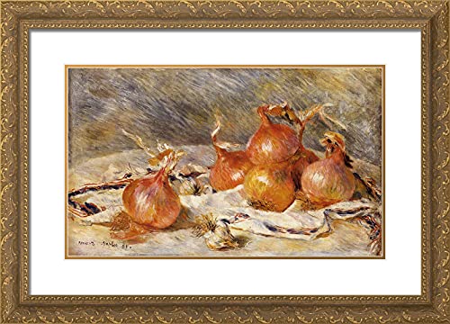 Gold Ornate Wood Frame with Double Matting