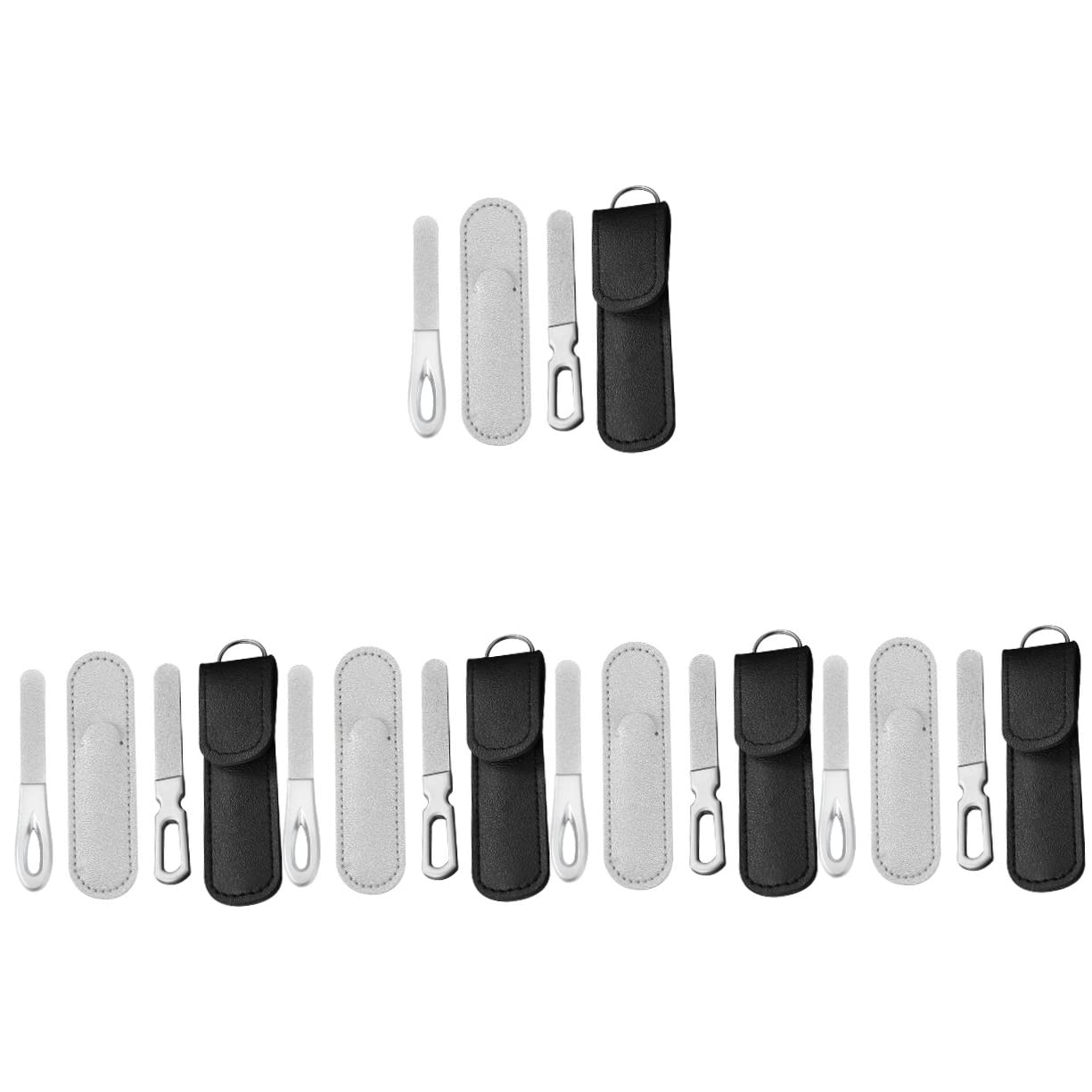 FRCOLOR 10-Piece Stainless Steel Nail File Set - Professional Manicure Tools for Natural Nails, Durable Metal Nail Files for Home & Salon Use - Perfect for Nail Care, Shaping, and Smoothing
