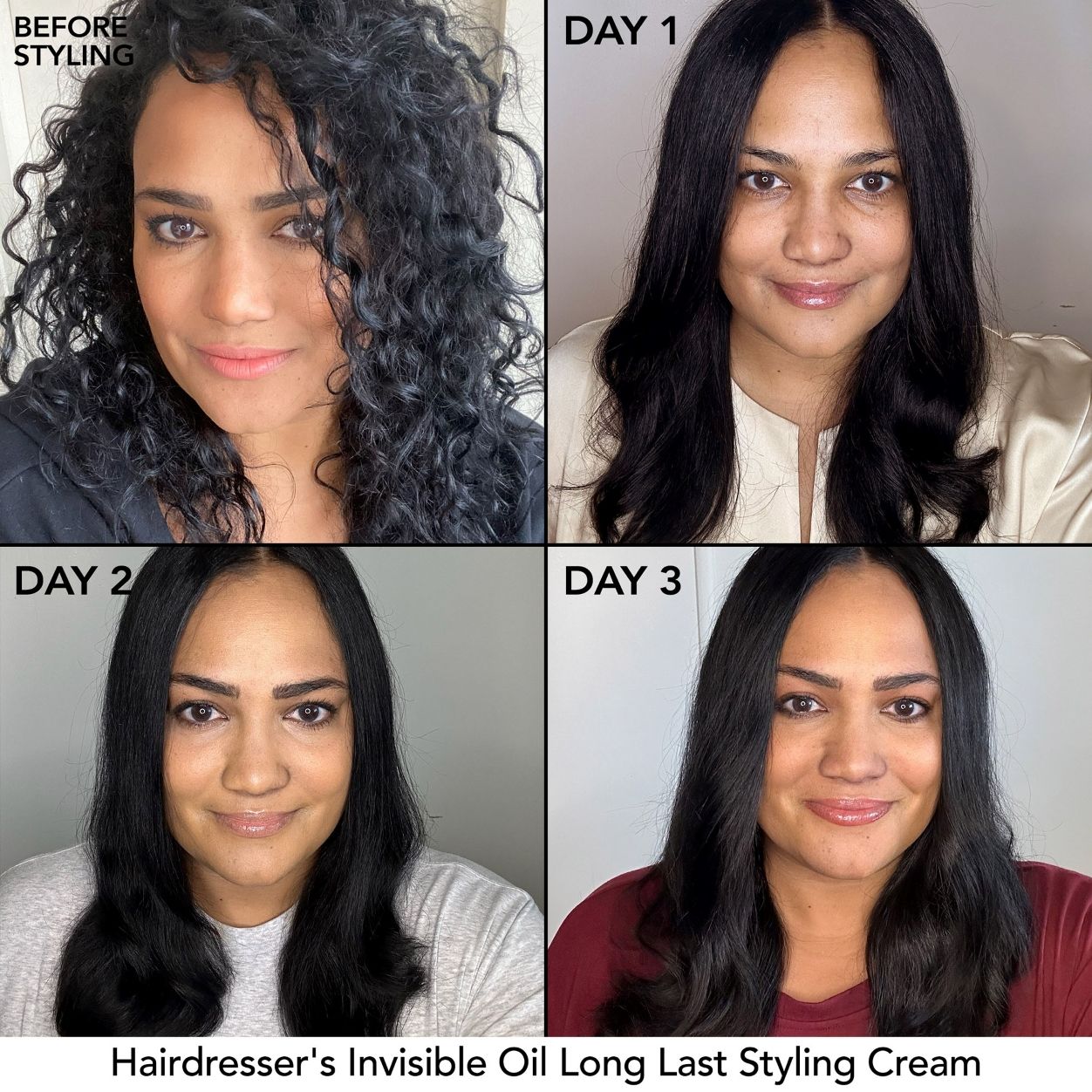 Professional Invisible Hair Styling Cream - Long Lasting Hydration & Frizz Control for All Hair Types - Perfect for Salon Styling & Daily Hair Care