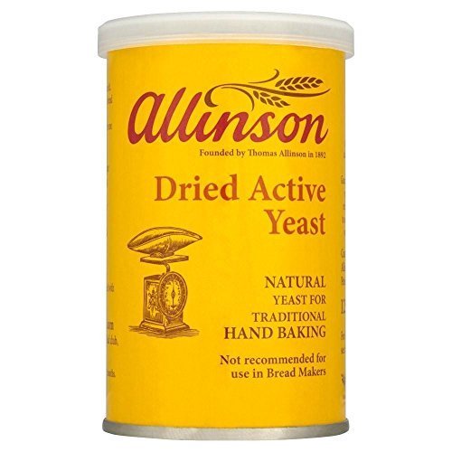 Allinson Dried Active Yeast 125g - Premium Baking Yeast for Bread, Pizza & Pastry Dough | Ideal for Home Bakers & Professional Chefs