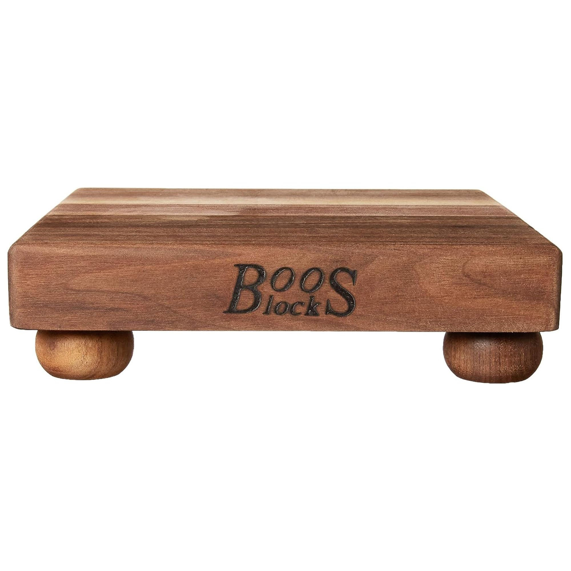 John Boos B Series Walnut Wood Cutting Board with Feet - 9