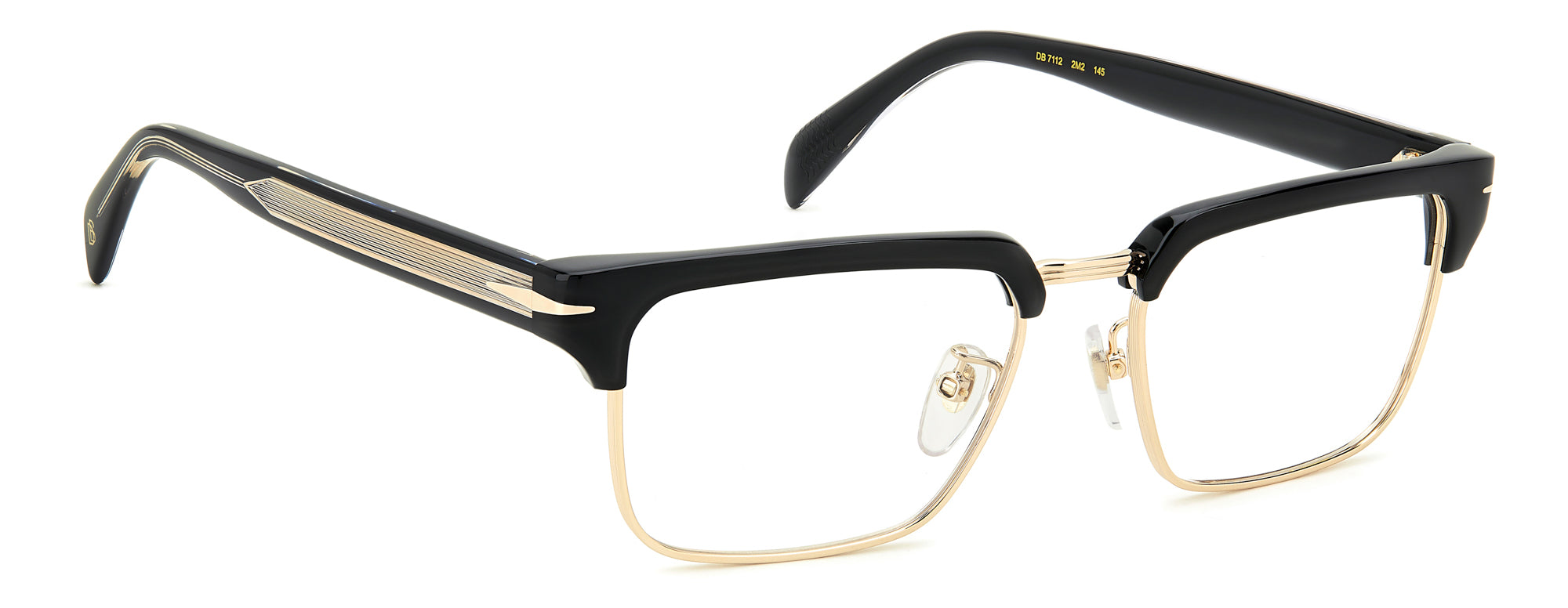 David Beckham DB7112 Sunglasses - Polarized Aviator Style for Men & Women - UV Protection, Fashionable & Durable - Perfect for Driving, Travel & Outdoor Activities