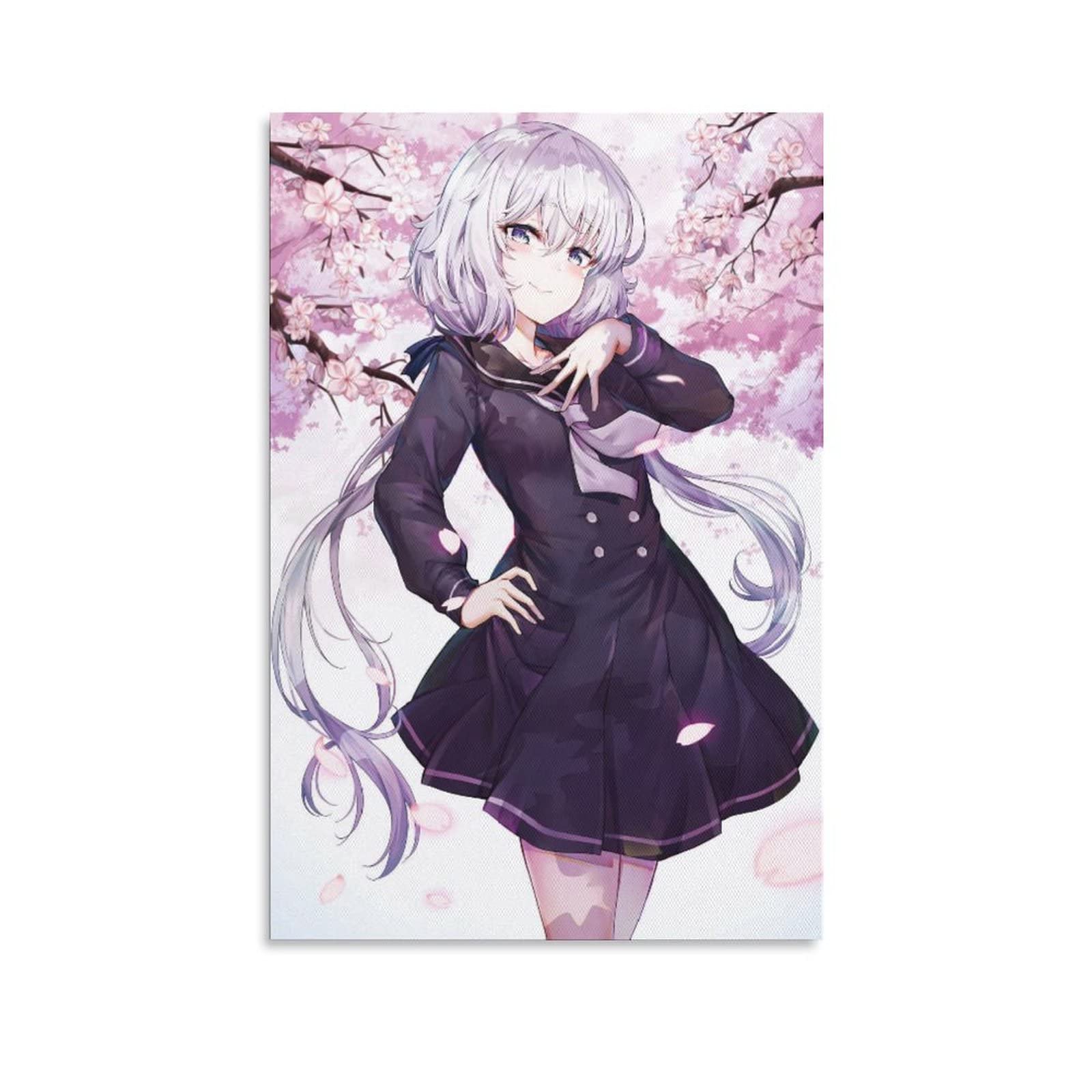 Zombie Land Saga Anime Junko Konno Canvas Poster - Wall Art Decor for Living Room, Bedroom & Office - Japanese Anime Gift for Fans - Perfect for Home Decor, Anime Collections & Gifting
