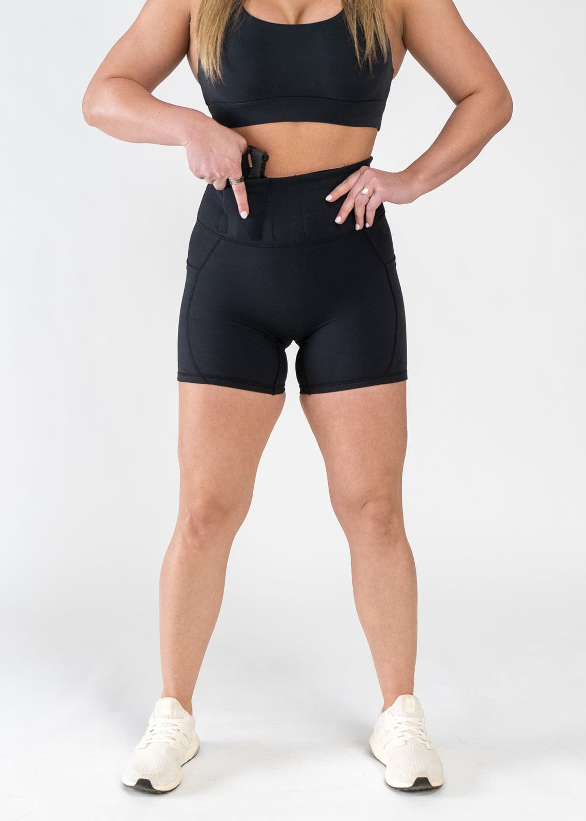 Best Concealed Carry Shorts with Hidden Pockets for Men - Comfortable & Secure CCW Shorts in Black | Perfect for Outdoor Activities, Travel & Everyday Wear