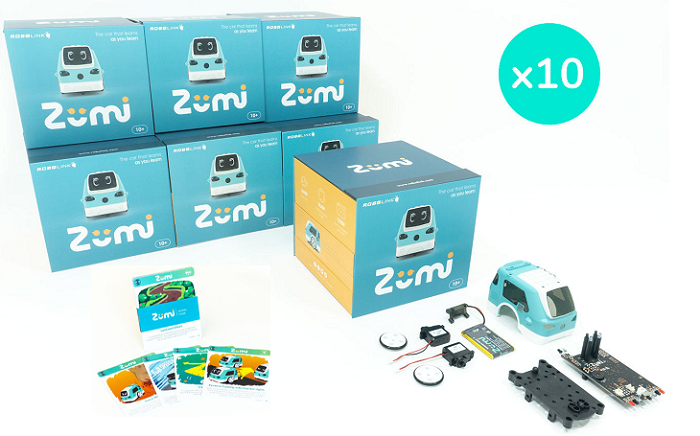 Robolink Zumi Classroom Pack with FREE Activity Cards - STEM Robotics Kit for Kids & Teens - Perfect for Coding, AI Learning & Classroom STEM Projects