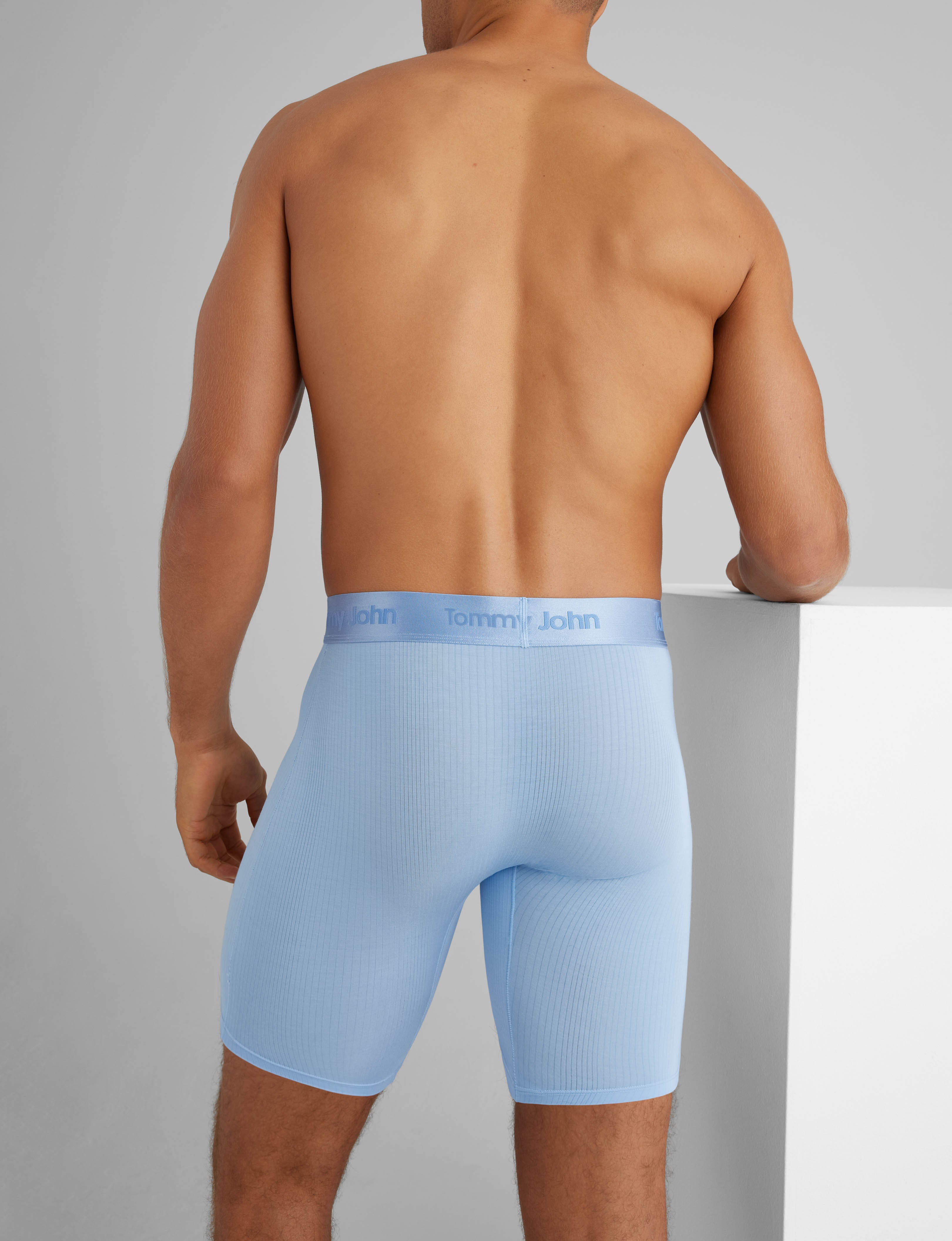 Premium Second Skin Luxe Rib Boxer Briefs (6 Pack) - Ultra Soft Men's Underwear for All-Day Comfort - Perfect for Workout, Lounge & Everyday Wear