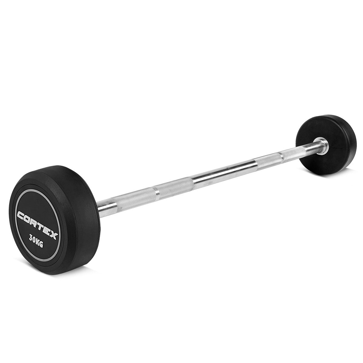 CORTEX Alpha Series 100kg Fixed Barbell Set - Olympic Weight Lifting Bar for Home Gym & Strength Training - Perfect for CrossFit, Powerlifting & Bodybuilding Workouts