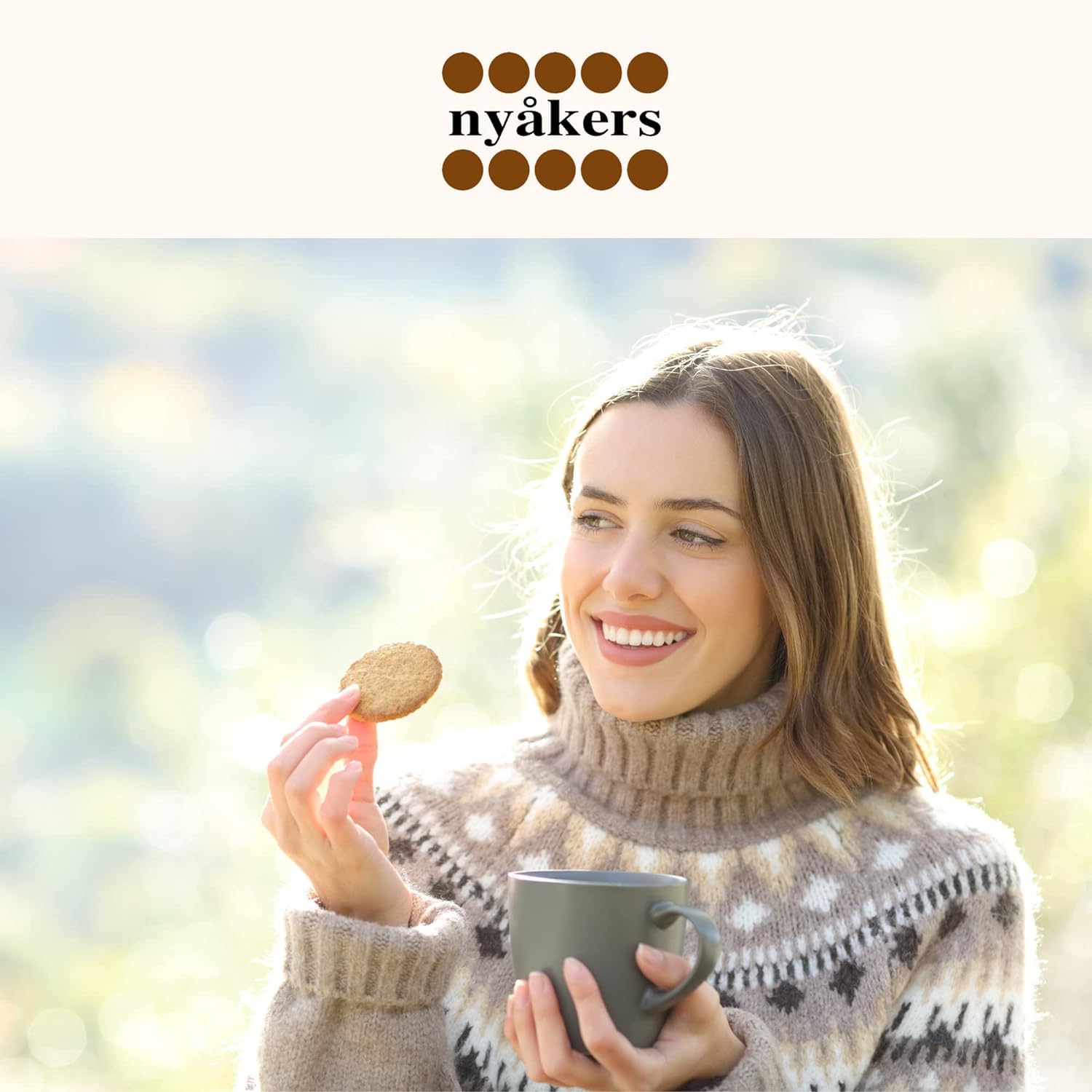 Nyakers Swedish Pepparkakor Lemon Ginger Snaps Cookies - Old Fashioned Thin Ginger Biscuits with Real Ginger & Lemon - Vegan, Palm Oil Free - 5.3oz (Pack of 12) - Perfect for Holiday Gifts, Tea Time & Snacking