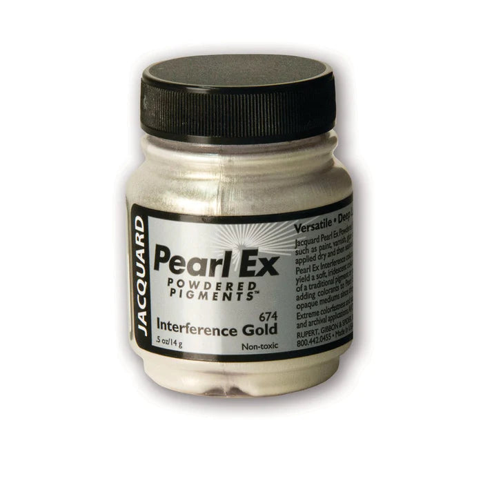 Pearl Ex Powdered Pigments - Jacquard Metallic Paint for Arts & Crafts - 1/2 oz - Perfect for Scrapbooking, Card Making & DIY Projects