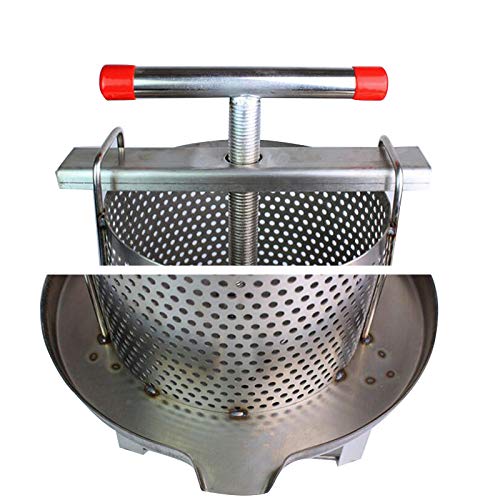 Stainless Steel Manual Honey Press Extractor - Beekeeping Equipment for Pure Raw Honey Extraction | Perfect for Home Use & Small Beekeeping Farms