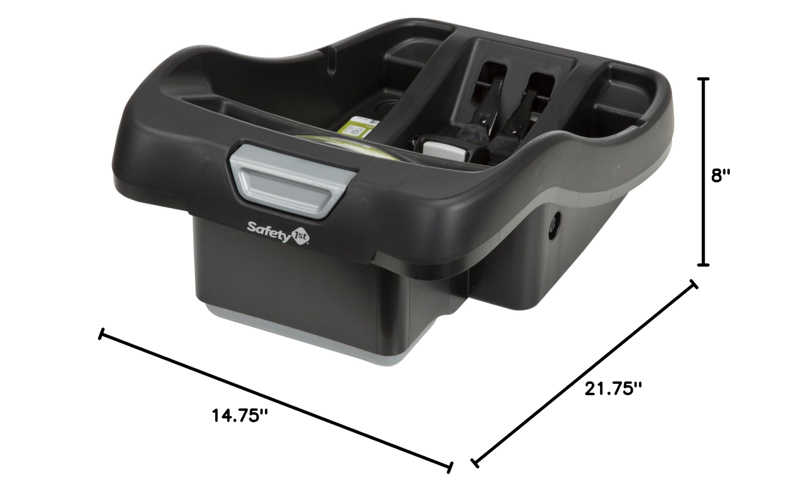 Safety 1st Adjustable OnBoard Infant Car Seat Base - Compatible with OnBoard 35, 35 Air, 35 Air+ & 35 Air 360 Car Seats - Secure & Easy Installation - Black - Perfect for Newborns & Infants Travel Safety