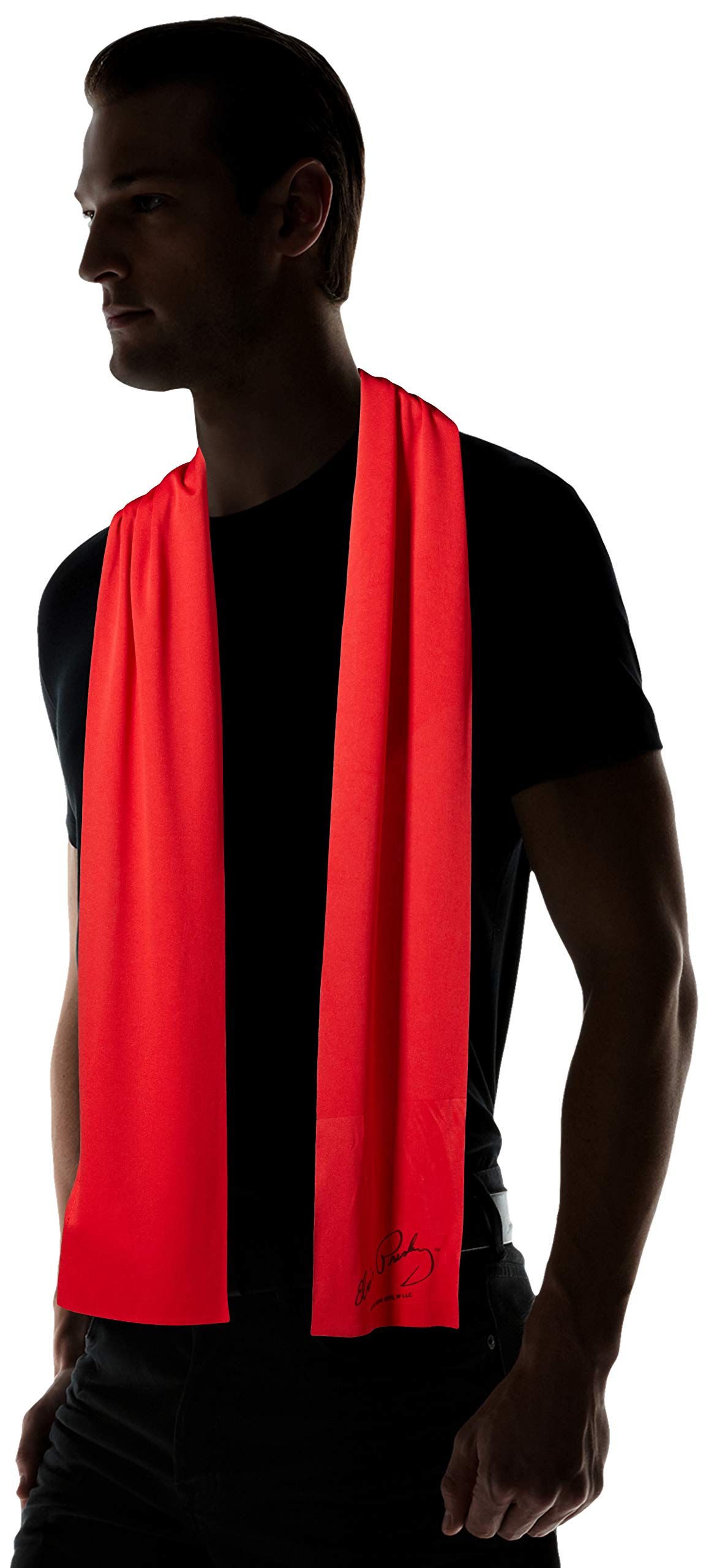 Rubie's Red Elvis Costume Scarf - Premium Polyester Performance Scarf for Elvis Tribute Shows, Halloween Costumes & Themed Parties