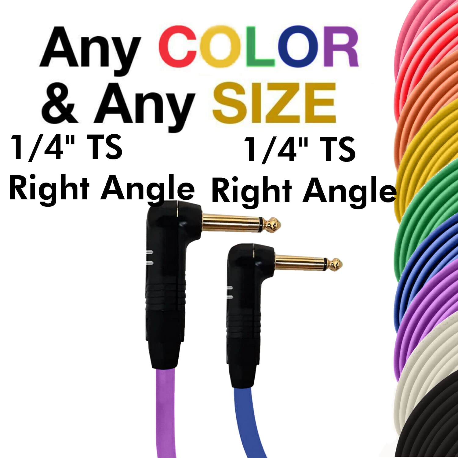 COLUBER CABLE Right Angle 1/4