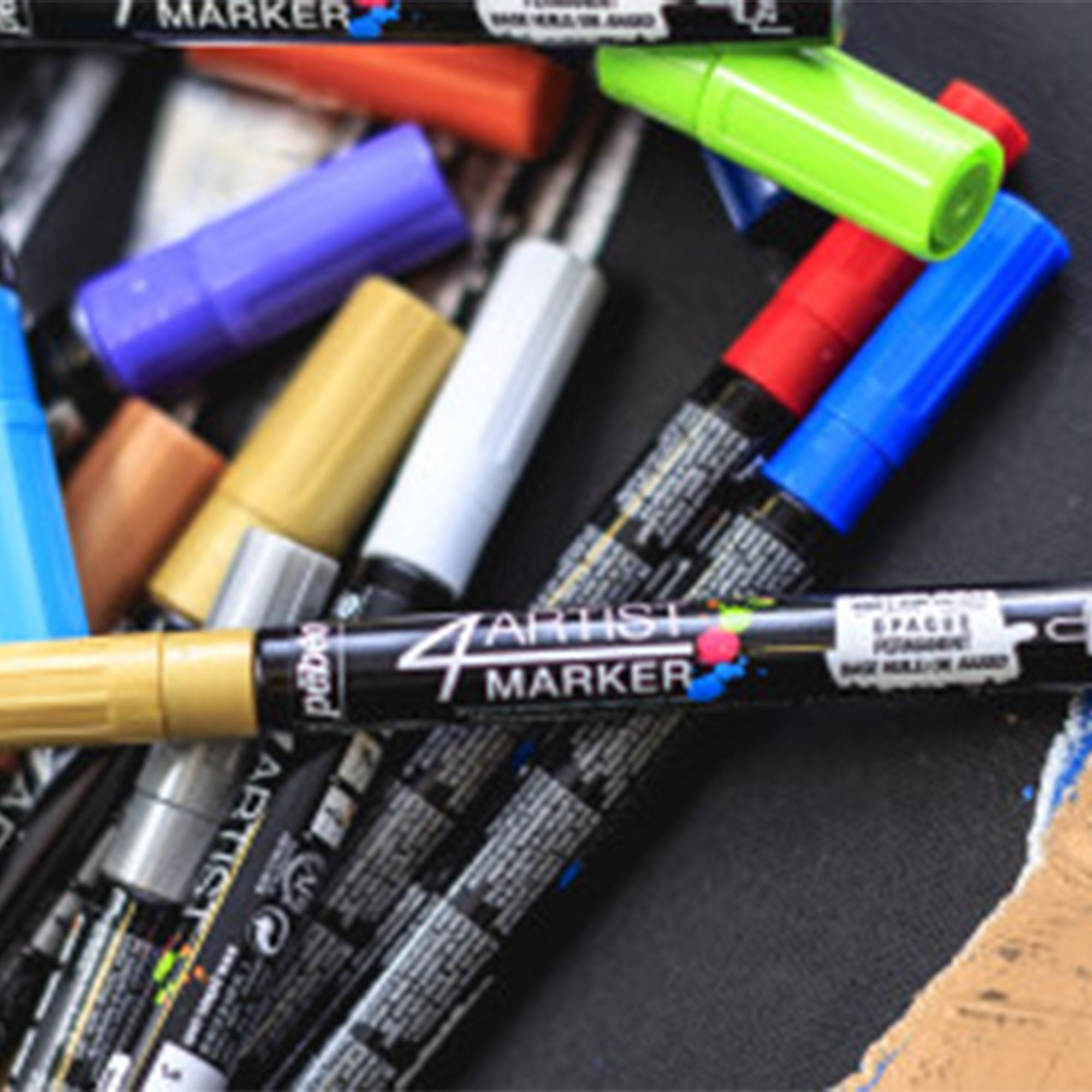 4Artist Oil-Based Marker Silver - Premium Metallic Paint Marker for Art, DIY, Crafts & Signage - Perfect for Canvas, Wood, Glass & Metal Surfaces