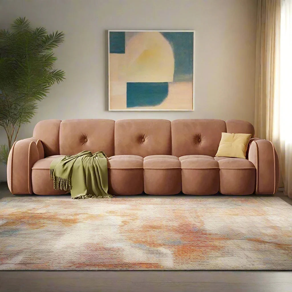 Minimalist Luxe Luxury Lazy Sofa Set - Modern Comfortable Lounge Furniture for Living Room, Bedroom & Apartment - Perfect for Relaxing, Reading & Entertaining