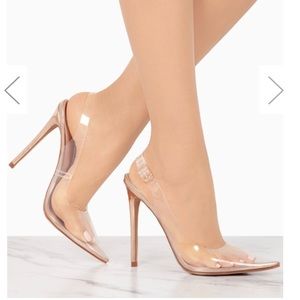 Elegant Terry Rose Gold Slingback Heels for Women - Comfortable High Heel Sandals for Weddings, Parties & Evening Events