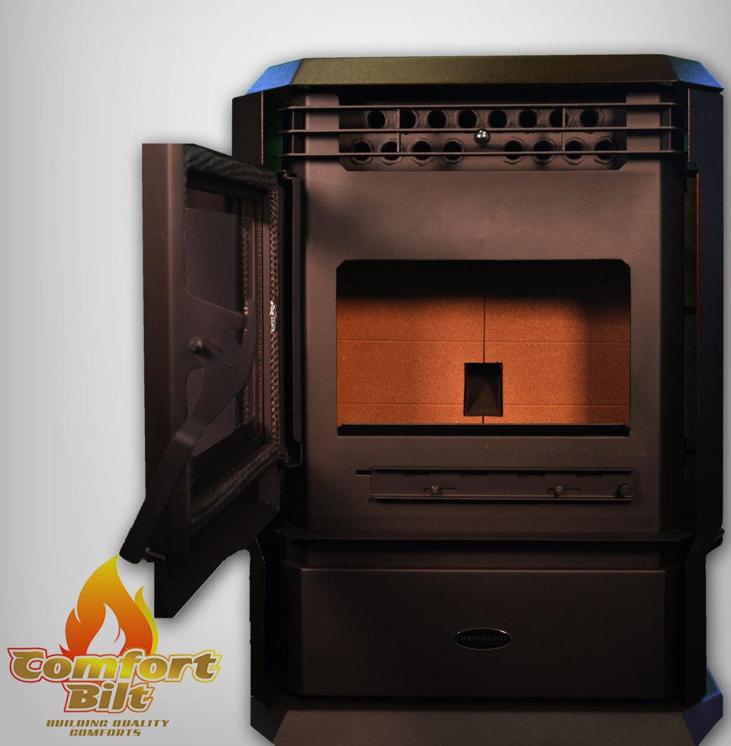 ComfortBilt HP61 Pellet Stove - Dark Brown High Efficiency Heating for Home, Cabin & RV | Eco-Friendly Wood Pellet Burner for Winter Warmth