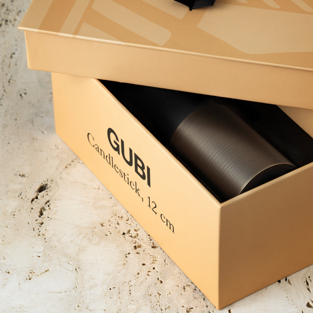 GUBI Space Copenhagen Candlestick - Modern Scandinavian Candle Holder for Dining Table, Wedding & Home Decor