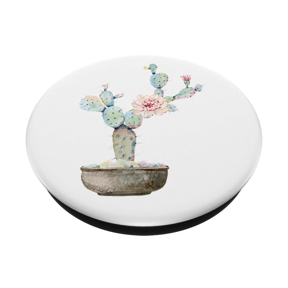 Cactus Green Pot PopSockets PopGrip - Swappable Phone & Tablet Grip for Secure Holding - Perfect for Home, Office, and Outdoor Use