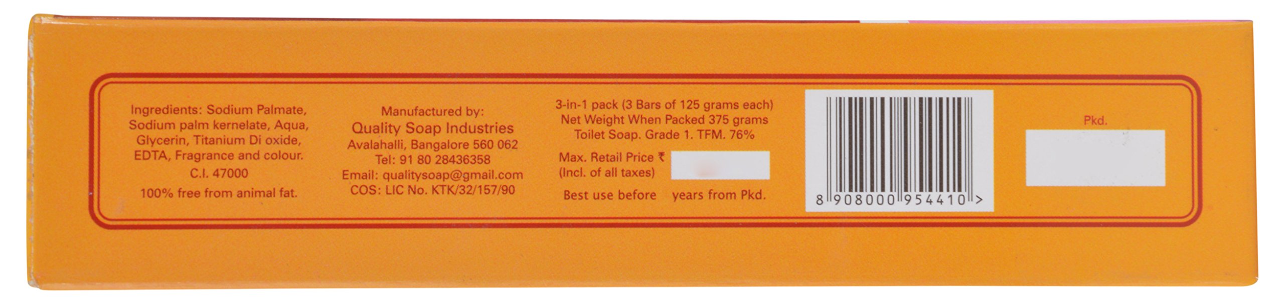 Premium Cauvery Saffron Sandal Soap - 3 Pack (125g Each) | Natural Ayurvedic Skin Care for Glowing Complexion | Perfect for Daily Use, Gifts & Spa Treatments