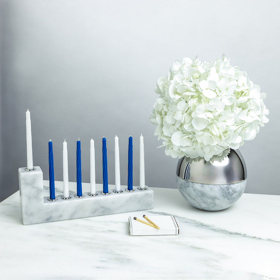 Brilliant Menorah - Elegant Hanukkah Candle Holder for Jewish Holiday Decor, Home & Synagogue Celebration