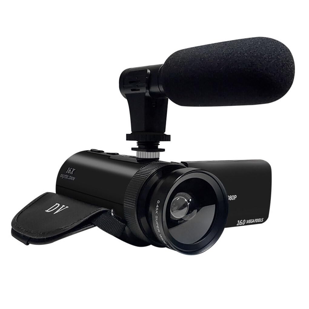 Guangcailun HD 1080P Digital Video Camera - Multi-functional ABS Camcorder with Versatile Features for Vlogging, Travel & Home Recording | Portable Digital Camera for YouTube, TikTok & Family Events