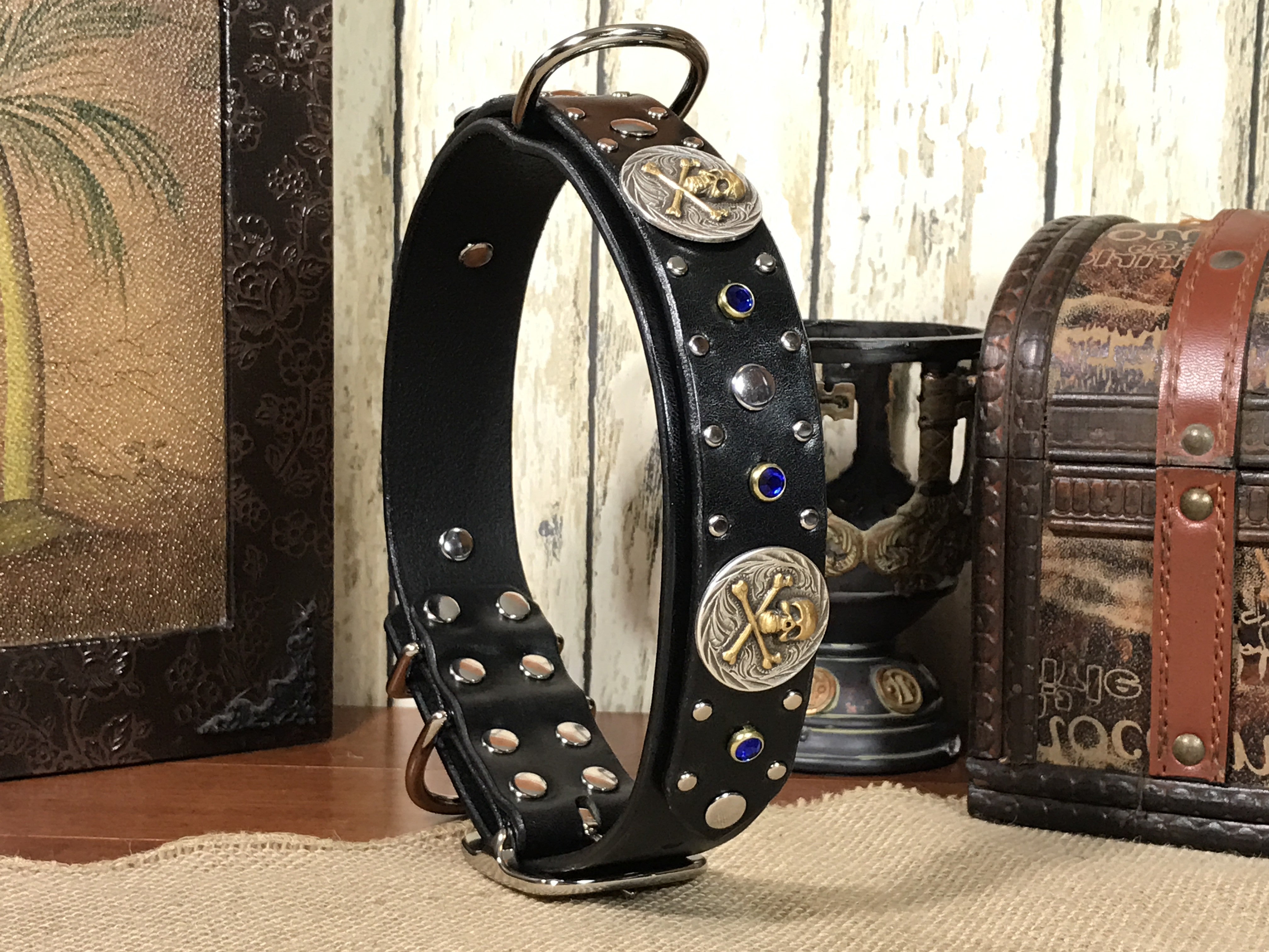 Premium Zanzibar Leather Dog Collar - Handmade, Durable & Adjustable for Small, Medium & Large Dogs - Perfect for Walks, Training & Everyday Use