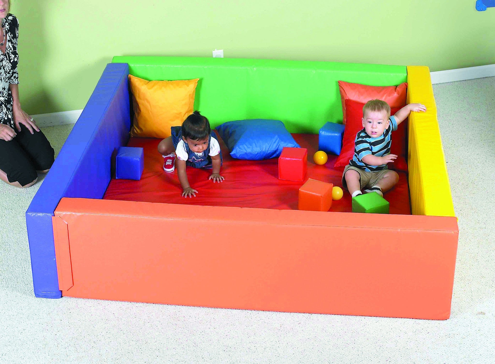 Lollipop Play Yard - Portable Baby Playpen with Safety Gates for Indoor & Outdoor Use - Perfect for Toddlers, Kids Play Area, and Home Safety