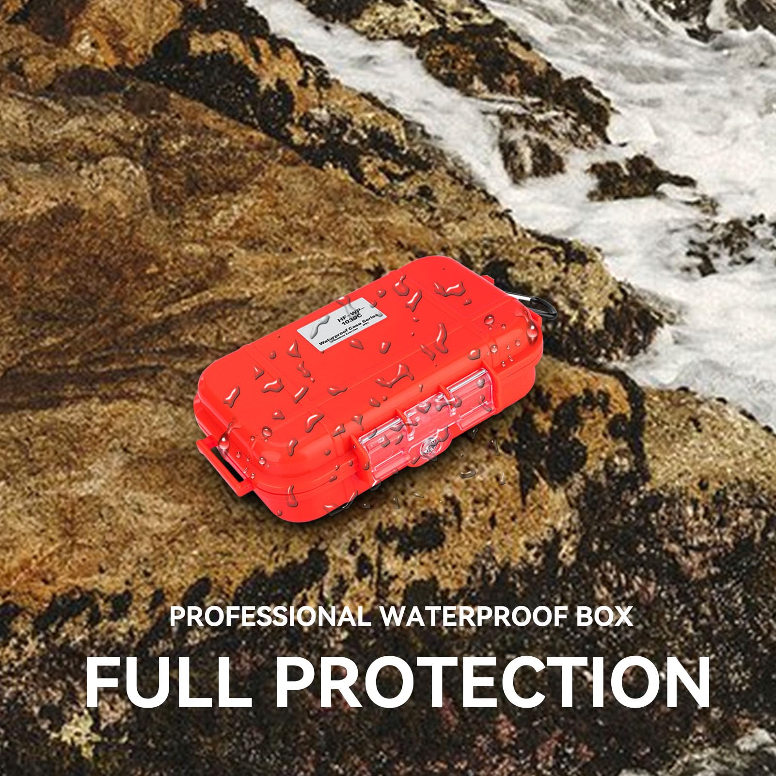 Waterproof Dry Box - Airtight Outdoor Storage Case with Hard Shell for Camping, Fishing Gear & Tackle Organization | Portable Moisture-Proof Container for Beach, Boat & Hiking Trips