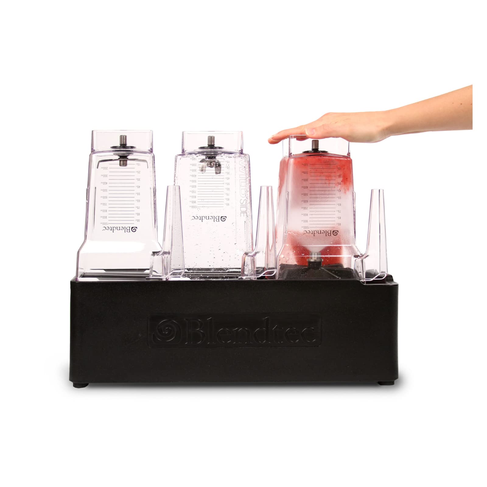 Blendtec Rapid Rinser Station - One-Push Cleaning System for Blender Jars | Compatible with Blendtec Blenders | Black | Perfect for Quick Kitchen Cleanup & Smoothie Prep