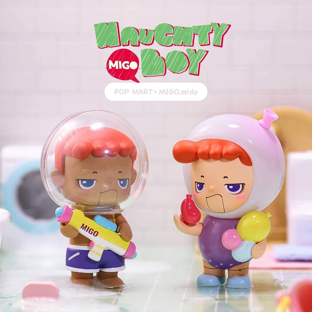POP MART Migo Naughty Boy Series Blind Box Collectible Figure - Cute Anime Character for Display, Gift & Collection | Perfect for Desk Decor, Party Favors & Toy Enthusiasts