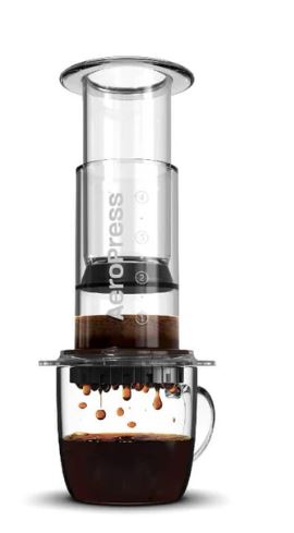 AeroPress Coffee Maker - Clear & Colorful Options for Espresso, Cold Brew & Travel | Perfect for Home, Office & Camping