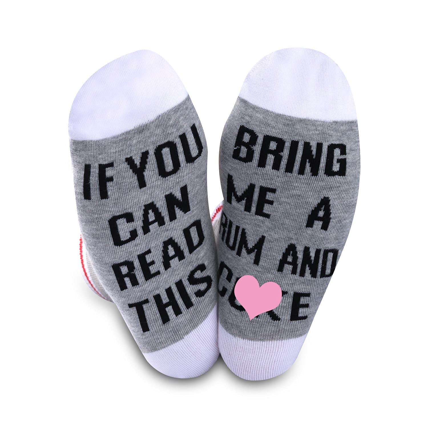 Fun Rum Drinking Socks - Novelty Alcohol Themed Socks for Men & Women - Perfect Quarantine Gift for Cocktail Lovers - Great for Parties, Holidays & Relaxing at Home