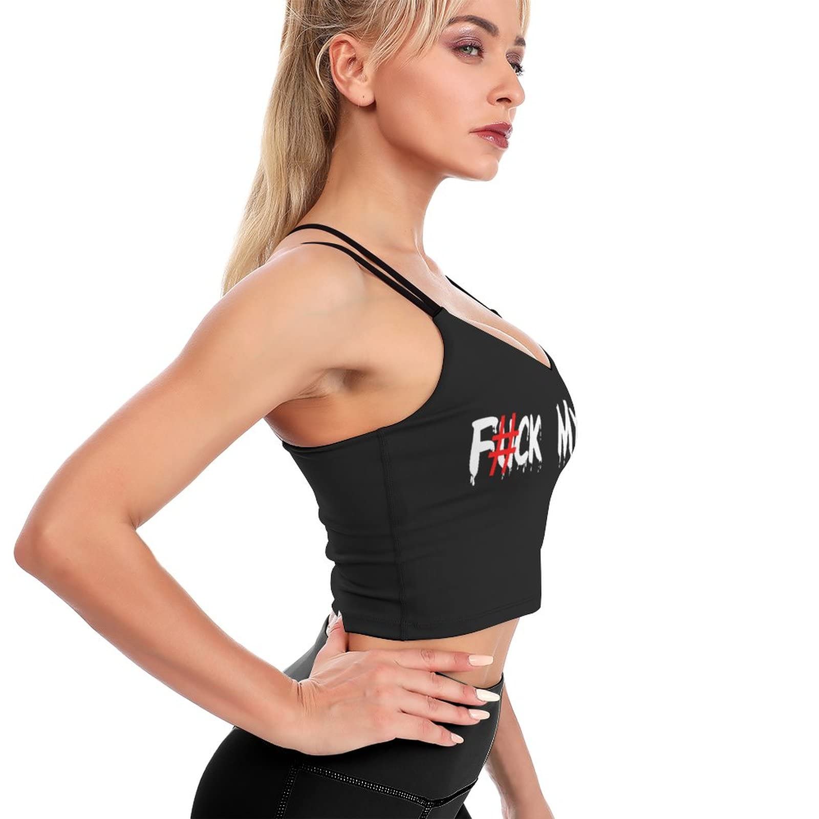 Women's Sports Bras for Yoga & Fitness - Padded Comfortable Sleeping Bras - Funny Gifts for Her - Perfect for Workouts, Lounge & Sleep